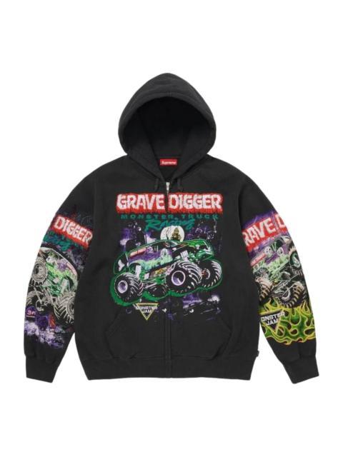 Supreme Supreme x Grave Digger SS26 Zip Up Hooded Sweatshirt 'Black' SUP-SS26-320
