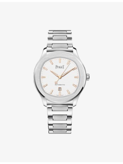 Piaget Polo Stainless-Steel And 0.07ct Diamond Automatic Watch 36mm
