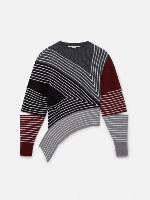 Stella McCartney S by S 3D Stripes Wool Jumper