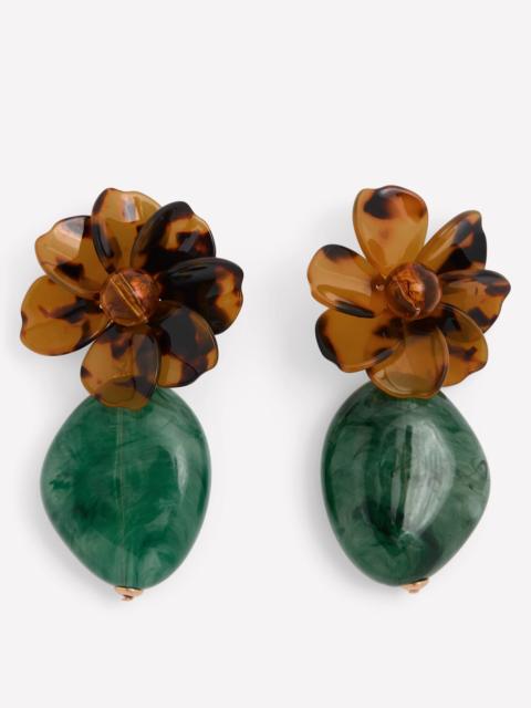 BODEN Resin Flower Earrings-Flower