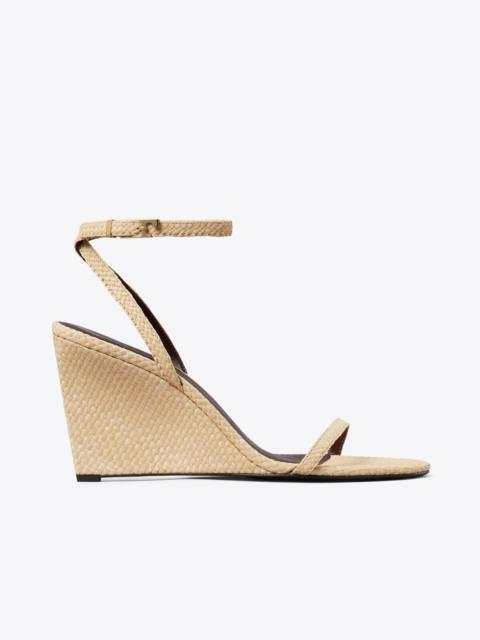 TORY BURCH Gigi Raffia Wedge
