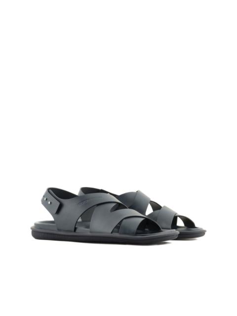 GIORGIO ARMANI crossover-strap sandals