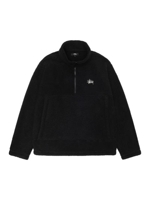 Stüssy Stussy Polar Fleece Half Zip Mock Neck 'Black'
