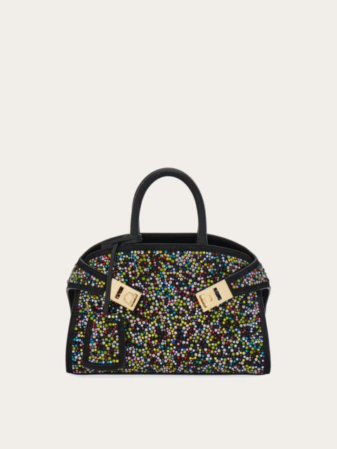 FERRAGAMO Hug handbag with crystals (S)