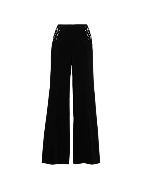 broderie-anglaise tailored trousers