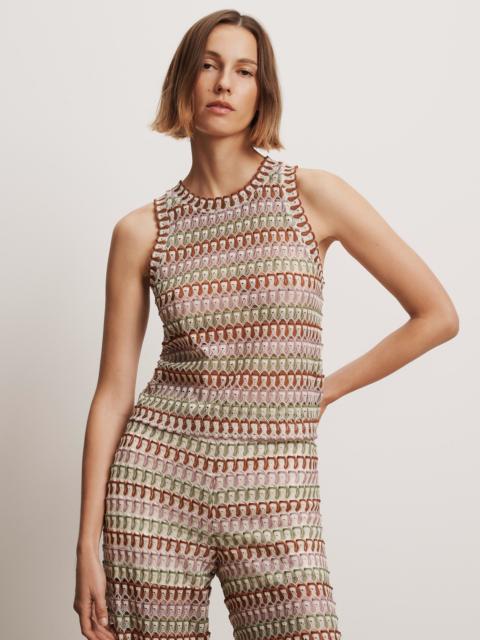 VERONICA BEARD RHETT CROCHET TANK TOP