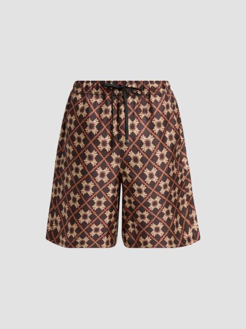 AMIRI Men's MA Quad Silk Shorts - Husk