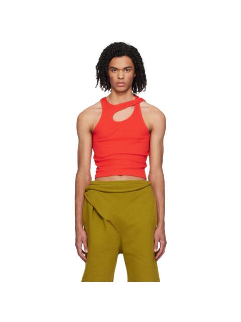 OTTOLINGER Red Cutout Tank Top