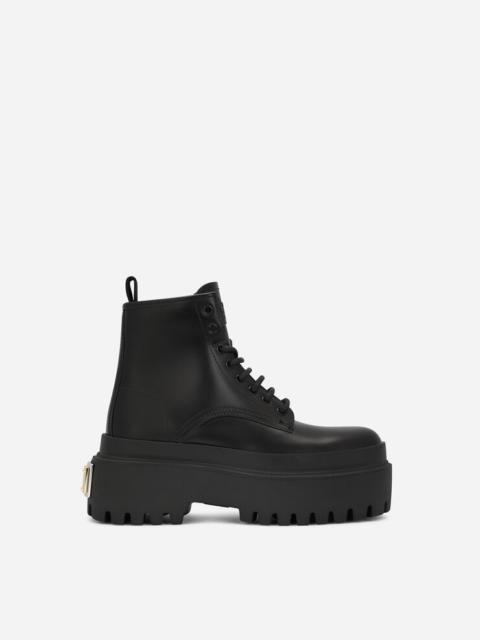 Dolce & Gabbana Brushed calfskin ankle boots