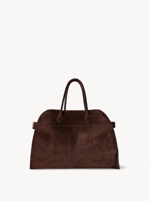 The Row Soft Margaux 15 Bag in Suede