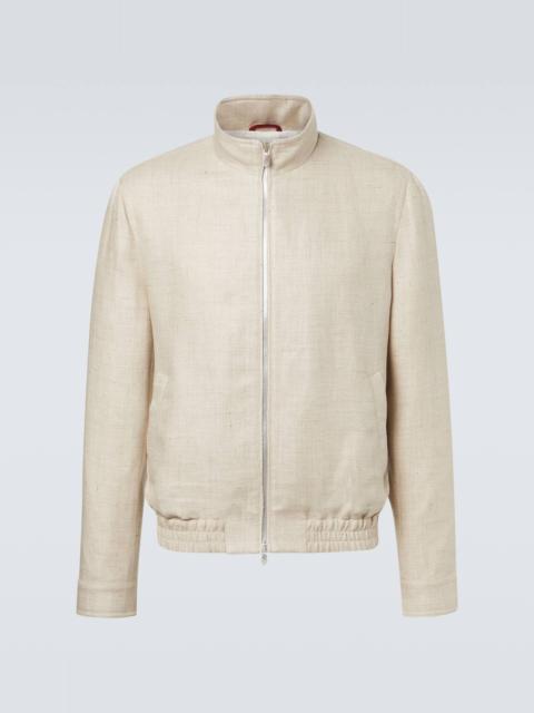 Brunello Cucinelli Silk, linen, and wool jacket