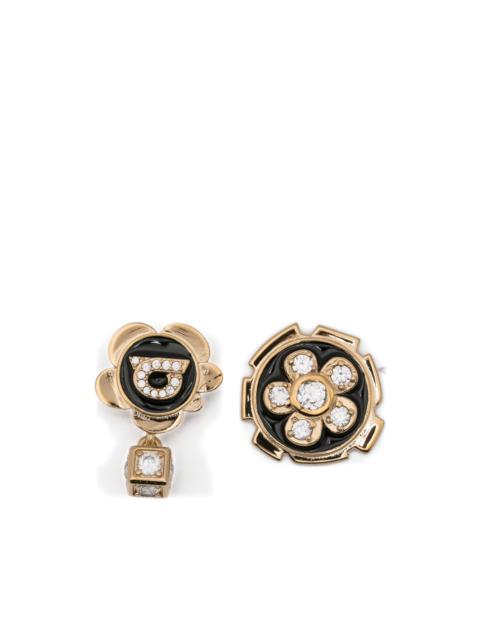 FERRAGAMO crystal-embellishment earrings