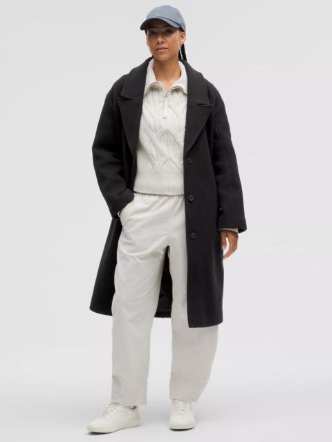 lululemon Relaxed-Fit Wool Overcoat