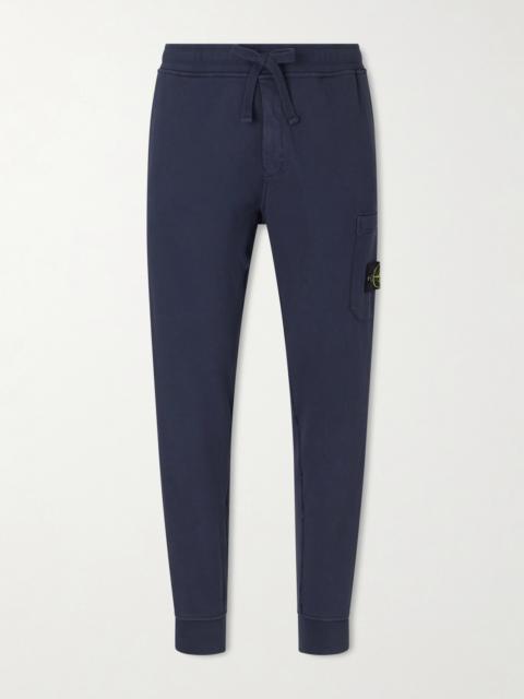 Stone Island Tapered Organic Cotton Fleece Sweatpants