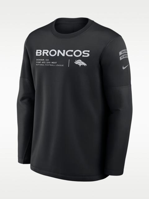 Nike Denver Broncos Salute to Service Sideline Coaches Men's Nike NFL Pullover Crew