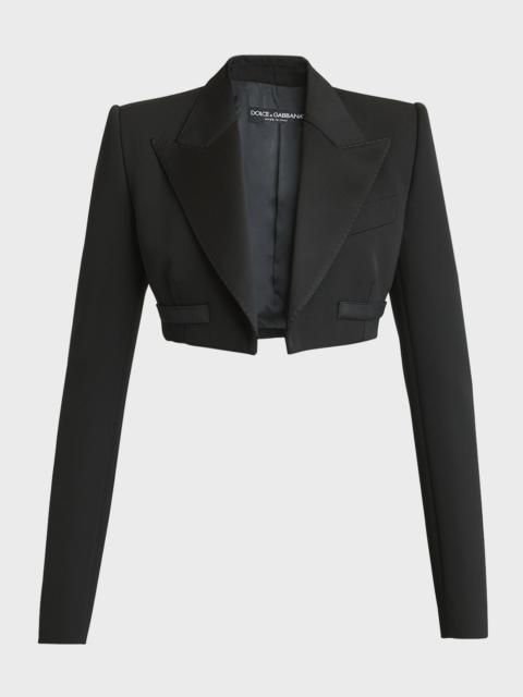 Crop Tuxedo Jacket