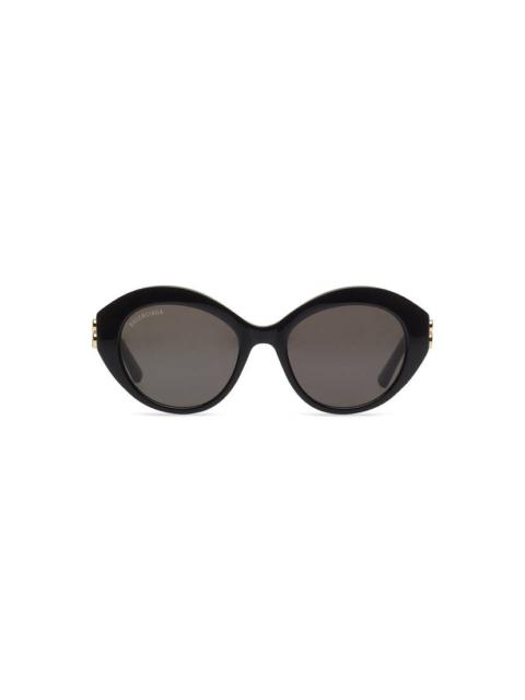 Women's Dynasty Oval Sunglasses in Black