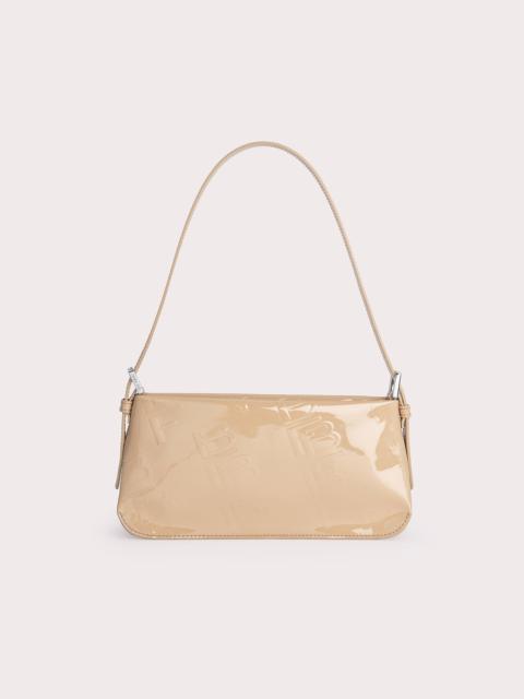 BY FAR Dulce Kraft Embossed Patent Leather