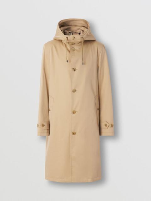 Burberry Cotton Gabardine Hooded Car Coat