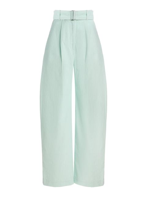 MATTHEW BRUCH Pleated Barrel Corduroy Trouser