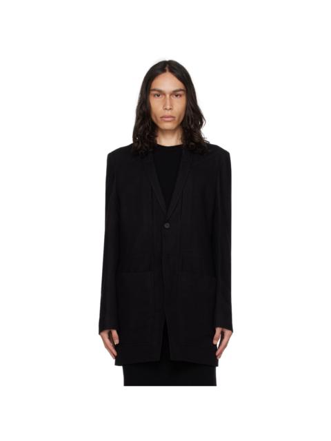 Rick Owens Black Fogpocket Lido Blazer