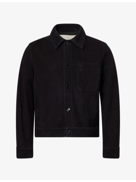 AMI Paris Embossed ADC Suede Jacket