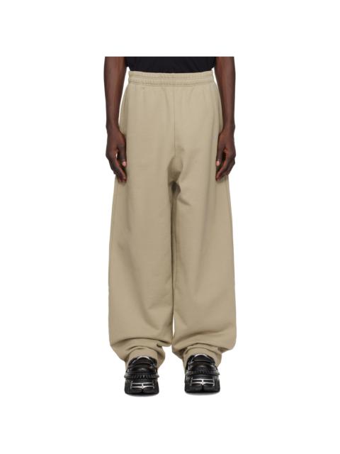 VETEMENTS Taupe Oval Logo Sweatpants