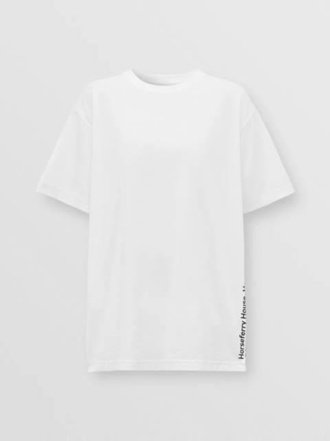 Burberry Coordinates Print Cotton Oversized T-shirt