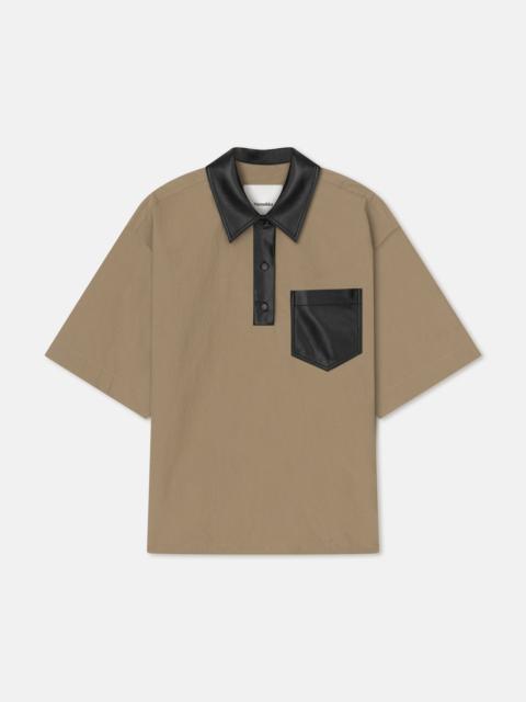 Nanushka Tech Poplin Polo Shirt