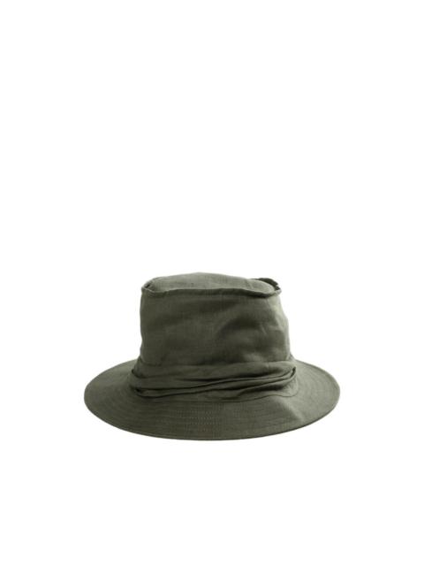 Yohji Yamamoto ruched bucket hat