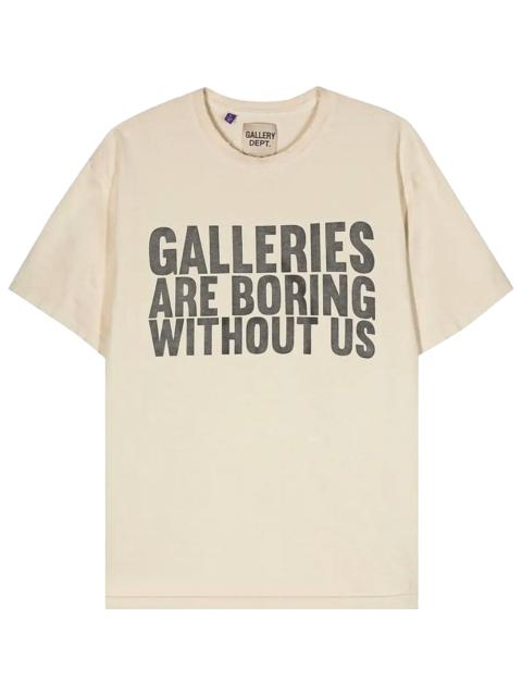 GALLERY DEPT. Boring Logo T-Shirt "Antique White & Black" GD227