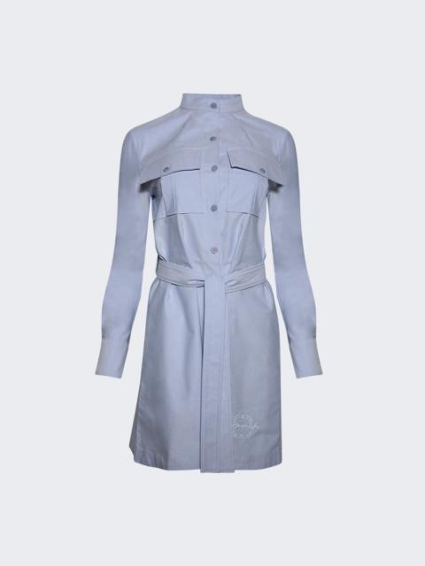 Givenchy Military Dress With Back Embroidery Baby Blue