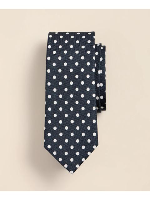 Brooks Brothers Linen-Silk Dot Tie