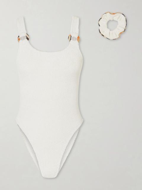 Burberry + Hunza G Domino Original Crinkle Swimsuit