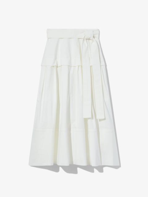 Proenza Schouler Poplin Belted Skirt