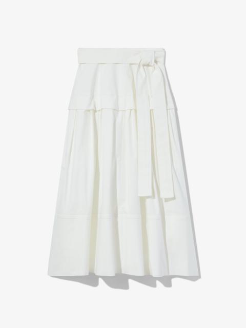 Proenza Schouler Poplin Belted Skirt