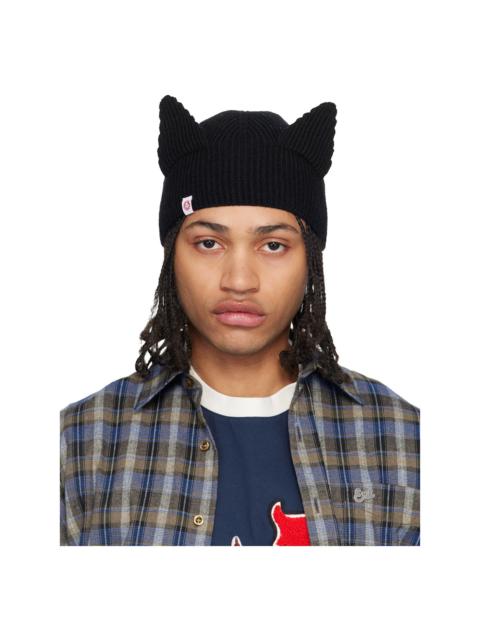 CHARLES JEFFREY LOVERBOY Black Ears Rib Beanie