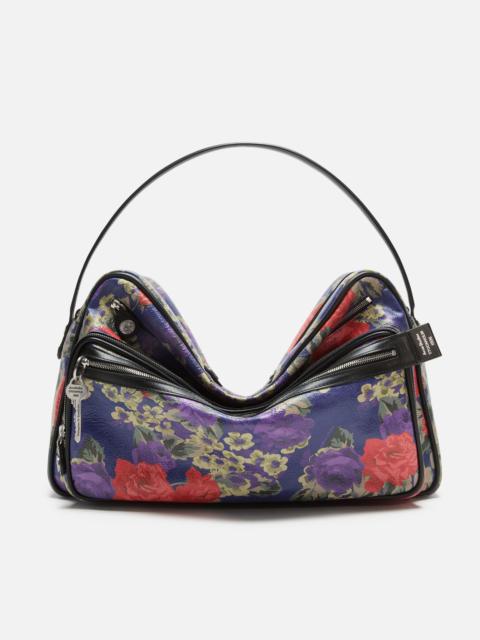 Acne Studios Camero Camera Flower Shoulder Bag - Violet purple