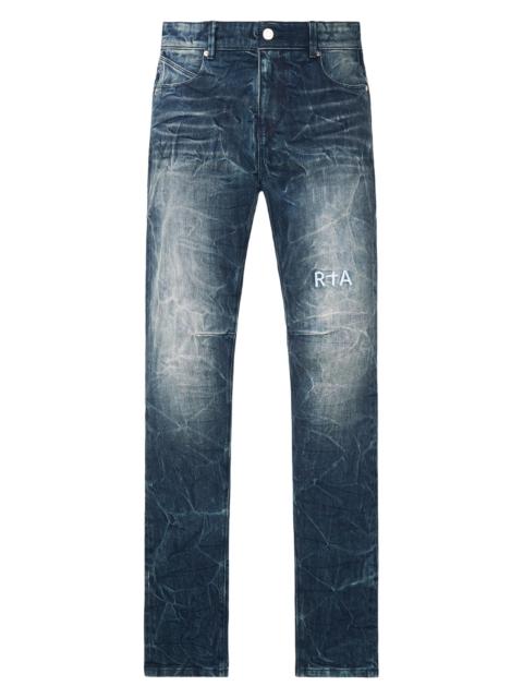 RTA Men's Lost Frequencies Clayton Logo Skinny Jeans - Midnight Surf