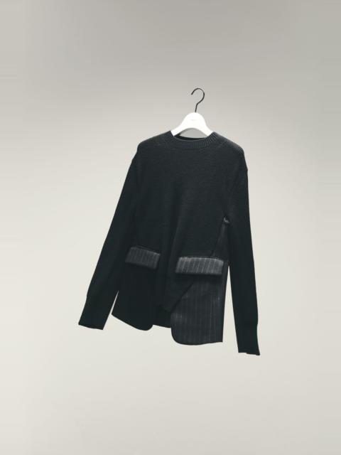 sacai Chalk Stripe x Knit Pullover