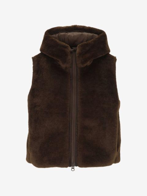 Save The Duck hooded faux-fur gilet