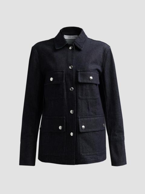 Proenza Schouler Women's Stella Stretch-Cotton Twill Jacket - Indigo