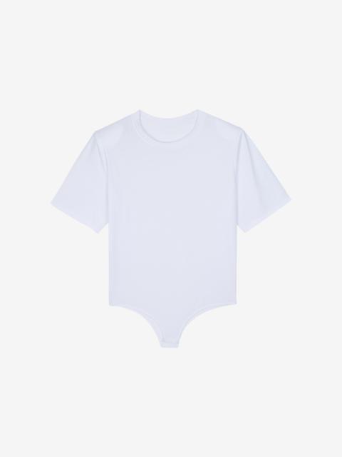 The Frankie Shop Meida Padded T-Shirt Bodysuit - White