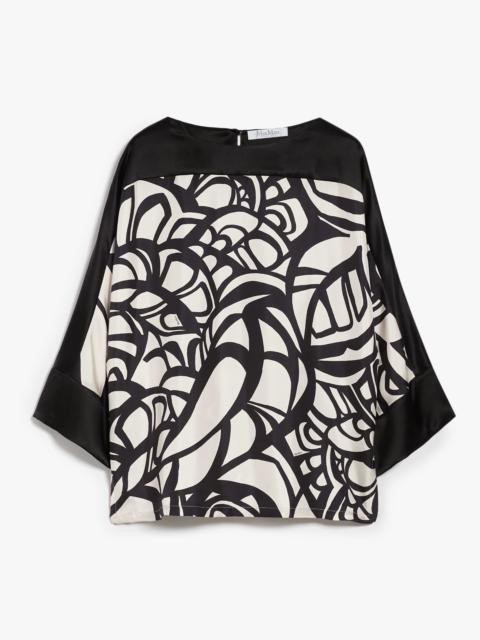Max Mara QUAGLIA Printed silk blouse