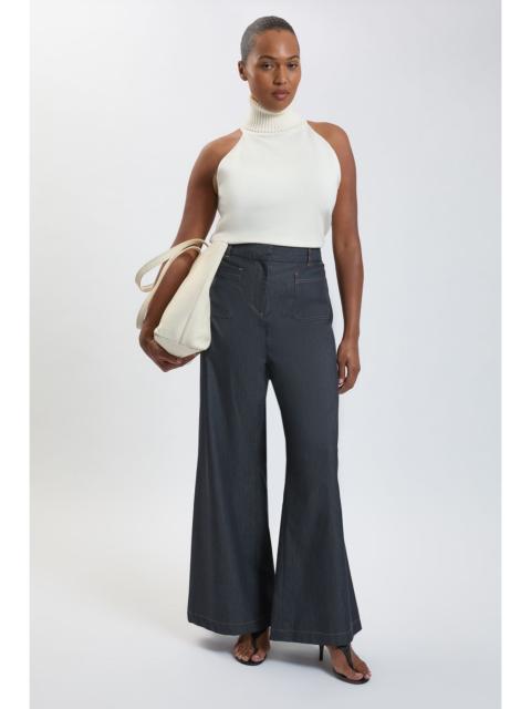 KAREN MILLEN Plus Size Tailored Denim Straight Leg Trouser