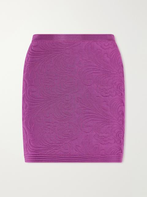 Valentino Jacquard-knit Mini Skirt