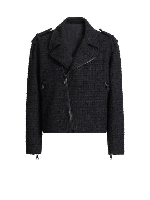 Balmain Tweed biker jacket