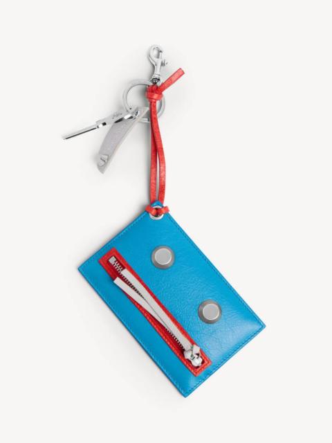BALENCIAGA Men's Le City Robot Keychain/charm in Blue/red