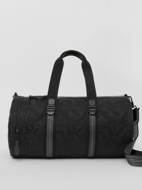 Burberry Medium Monogram Jacquard Barrel Bag