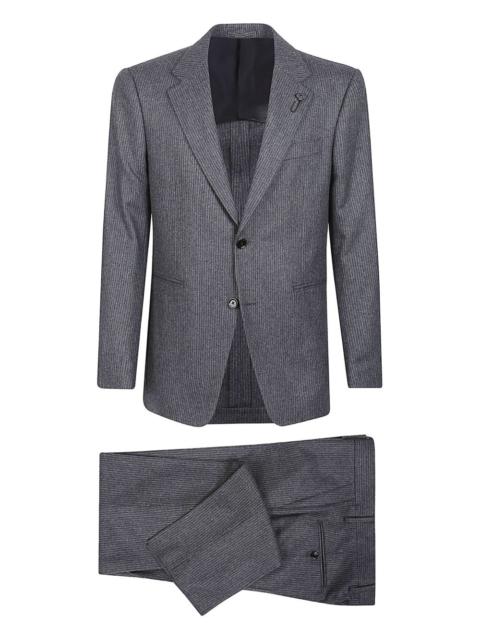 LARDINI pinstripe wool suit